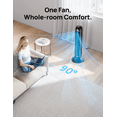 thumbnail image 5 of Dreo Tower Fan, 27ft/s Velocity Quiet Floor Fan, 90° Oscillating Fans for Indoors with 8 Speeds, 4 Modes, Remote Control, Standing Fans, Bladeless Fan, Black, Nomad DC, 5 of 9