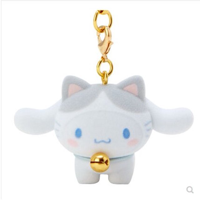 Sanrio-muñeco de peluche de Hello Kitty para niños, bonito juguete Kawaii, monedero, mochila, colgante, llavero suave y esponjoso, decoración de mochila escolar Fivean unisex
