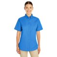 thumbnail image 1 of Harriton Chemise à Manches Courtes en Sergé 100 % Coton pour Femmes avec TéflonTM, 1 of 2