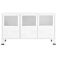 thumbnail image 3 of vidaXL Sideboard Industrial Storage Cabinet for Living Room Metal and Glass, 3 of 26