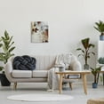 thumbnail image 2 of Flower Blossom Silhouette Outlines Abstract Graphic Art Gallery Wrapped Canvas Print Wall Art, 2 of 7