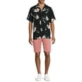 thumbnail image 2 of No Boundaries Men’s Rayon Resort Shirt, Sizes XS-3XL, 2 of 5
