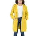 thumbnail image 3 of Jalioing Girls Hooded Jacket Solid Full Zip Long Hoodies with Pocket Kids Teens Fall Winter Casual Sweatshirts, 3 of 7