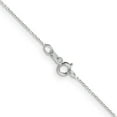 thumbnail image 4 of 14k White Gold 14 Inch .6mm Round Link Cable Chain Necklace Pendant Charm, 4 of 9
