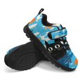 thumbnail image 6 of Pointodoor Boys Girls Art Cat Paint Shoes Lightweight Kids' Sneakers Knitted Mesh Sports Shoes Breathable Hook and Loop Running Fashion Athletic Casual Sneakers, 6 of 7