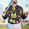 thumbnail image 4 of Fotbe Avocado Love Baseball Jersey Shirt for Men and Women, Casual Short Sleeves Button Down T-Shirt-4X-Large, 4 of 9