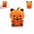 thumbnail image 3 of Halloween PUMPKIN PLUSH Stuffed Toy with Jack-o'-Lantern , Soft Orange Cuddly Halloween Decor for , Party Table, Bedroom, Seasonal Display or Gift, 3 of 7