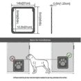 thumbnail image 5 of Screen Dog Door, Inside Door 12x14x0.4 Inch, Lockable Pet Screen Door, 5 of 5