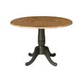 thumbnail image 5 of Wood 42 in. Drop Leaf Dining Table with 2 Chairs in Hickory/Washed Coal, 5 of 10