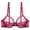 Wine, variant on Transparent Sheer Mesh Underwear Bra with Soft Steel Rings for Women Breathable Comfortable Lingerie