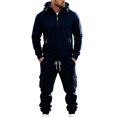 thumbnail image 5 of Ceisia Men Half Zip Hooded Cargo Tracksuit Multi Pocket Drawstring Jogger Pants Loose Fall Winter Sport Outfit Gift, 5 of 7