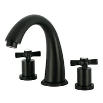 Kingston Brass KS2360ZX Millennium Two-Handle Deck Mount Roman Tub Faucet, Matte Black