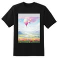 thumbnail image 2 of Plus Size Shirt for Women Black Tops for Women Oversized Short Sleeves Shirt for Women Balloon T Shirt Crewneck Shirt for Women L, 2 of 5