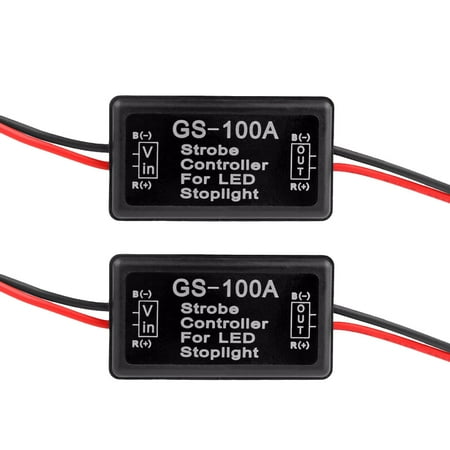 - 2pcs Flash Strobe Controller Flasher Module for LED Brake Light Tail Stop Light