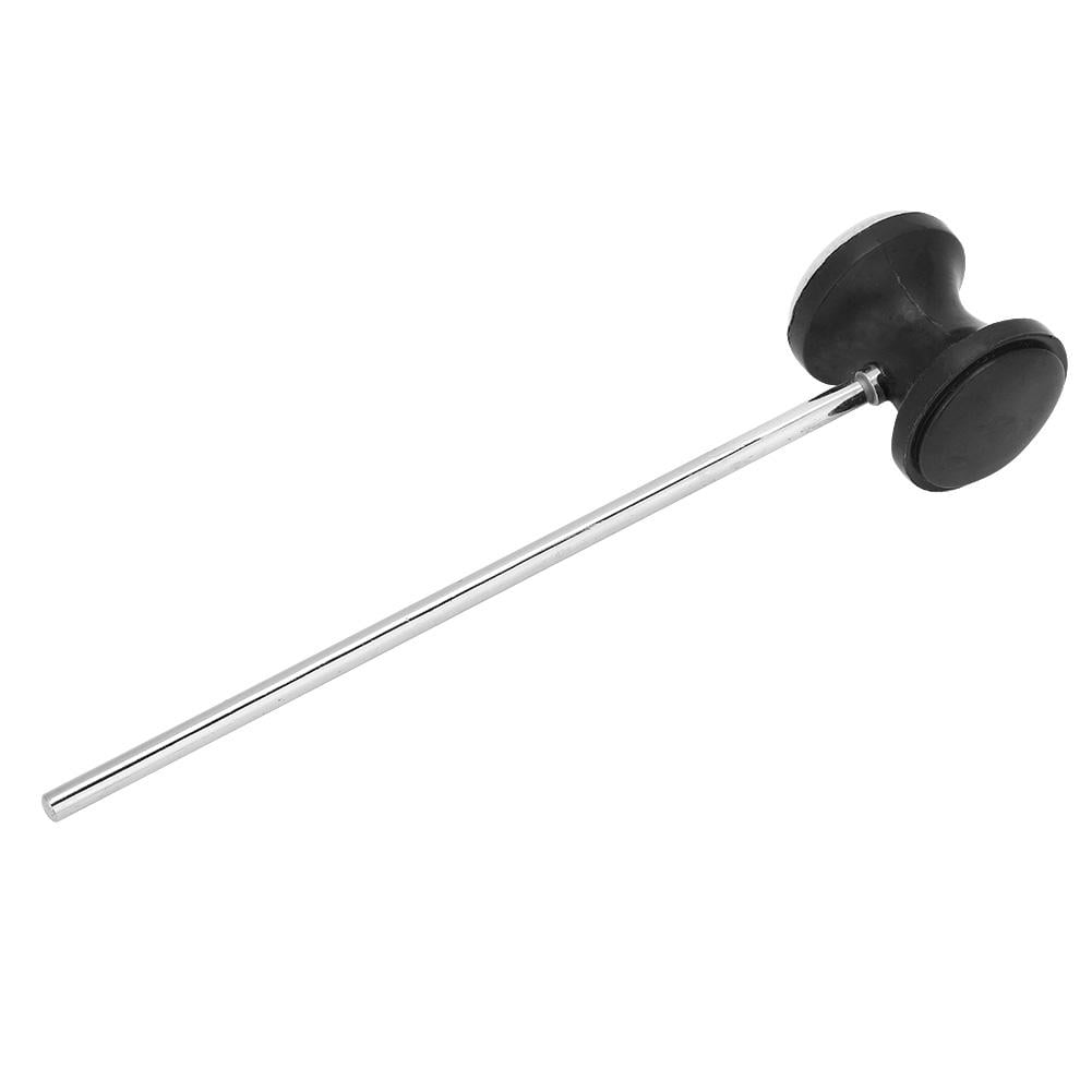 Tebru Durable Bass Drum Mallet Stick with Wool Felt Head Stainless