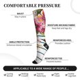 thumbnail image 3 of Bixox Bird and Floral Print Compression Socks,Compression Socks Women & Men Circulation for Medical,Running,Athletic, 3 of 7