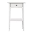 thumbnail image 3 of Dtwnek 1 Drawer Beside Table with Open Shelf and Handle, Wood Nightstand for Living Room, Bedroom, Office, White, 3 of 4
