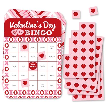 Big Dot of Happiness Conversation Hearts - Bingo Cards and Markers - Valentine s Day Party Bingo Game - Set of 18 price history on PriceWatchPro
