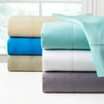 thumbnail image 2 of Pointehaven 410 Thread Count Aqua 100% Cotton Solid Sateen 3 pc Duvet Set, King/California King, 2 of 2
