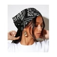 thumbnail image 5 of AWAYTR 3 Pcs Floral Elastic Hair Scarf Headbands Hair Bandanas Head Kerchief Bohemia Chiffon Turban Triangle Scarves, 5 of 10