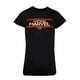 thumbnail image 1 of Capitán Marvel - Camiseta con Letras para Mujer (Negro), 1 of 4