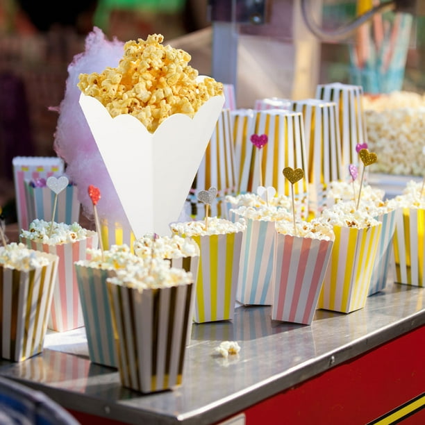 Bolsas de Palomitas de Maíz, Bolsas de Cono de Palomitas de Maíz Fuertes y Fuertes para Bocadillos