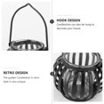 thumbnail image 4 of 1pc Candle Holders Iron Tea Light Holder Birdcage Candle Holder Desk Topper Candle Shelf Wrought Iron Candle Holder Candlestick, 4 of 5