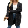 thumbnail image 2 of MesaSe Womens Long Sleeve Cable Knit Cardigan Sweaters Open Front Fall Outwear Coat, 2 of 8