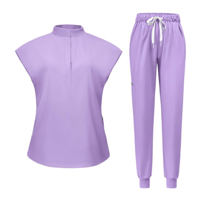 Conjunto de uniforme femenino para fregar, ropa de trabajo de enfermería para peluquero de mascotas de cosmetología SPA XL