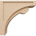 thumbnail image 3 of 12"W x 24"D x 24"H Classic Viola Rough Cedar Woodgrain TimberThane Corbel, Primed Tan, 3 of 6