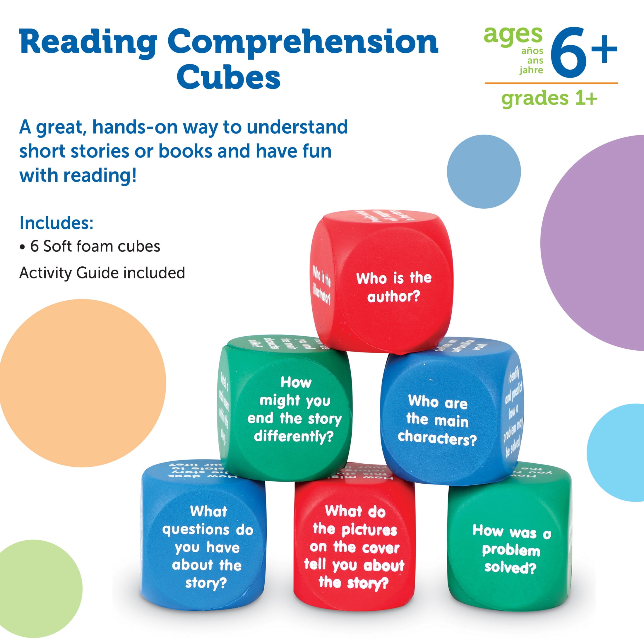 Learning Resources Reading Comprehension Cubes Conversation Starter for Kids, Ages 6+