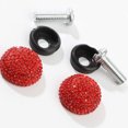 thumbnail image 3 of Homoyoyo Car Plate Bolt Red License Plate Screws 1Set with Caps for Vehicle Installation, 3 of 8