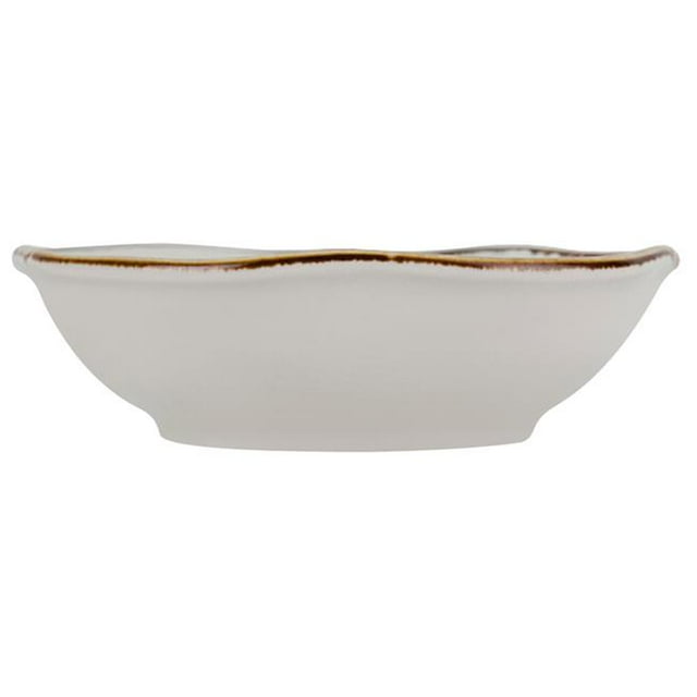 Tuxton GGA-060 5 oz Géode Agave Fruit Plat&44; Brun & Blanc