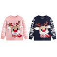 thumbnail image 7 of Toddler Little Boys Girls Christmas Sweaters Long Sleeve Ugly Sweater Knitted Pullover Xmas Jumpers Tops Christmas Gift for Kids 2-7 Years, 7 of 7
