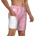 thumbnail image 3 of Balery Breast Cancer Awareness Mens Swim Trunks Swim Shorts for Men Quick Dry Inseam Beach Shorts with Compression Liner Pocket-3X-Large, 3 of 9