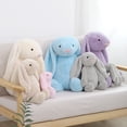 thumbnail image 3 of Juguetes de peluche de conejo de 12 pulgadas, rellenos suaves y de alta calidad, adecuados para bebés y niños pequeños regalos de Navidad blancos, 3 of 5