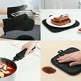 thumbnail image 4 of Unique Bargains Heat-Resistant 2 Pcs Kitchen Mitts Lozenge Pattern 11.8x6.7inch, 4 of 7