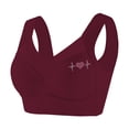 thumbnail image 2 of Wireless Women's Bra Large Size Without Ring Lace Vest Underwear Thin Side Side Breasts Gathered Adjustable Bra, Women's Bra XL, 2 of 7