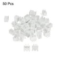 thumbnail image 3 of 2.54mm Connector 3 Pin Male Adapter Right Angle Pin Header White Socket for Wire to Board Connection, 50 Pack, 3 of 6