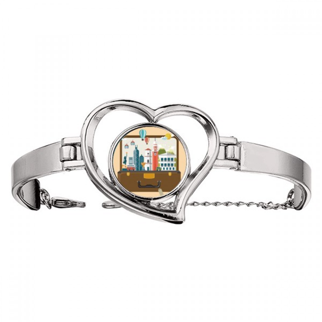 Hong Kong lugar famoso Pulsera pulsera de joyería en forma de corazón Unbranded M