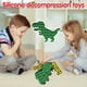 thumbnail image 5 of Juguete sensorial de burbujas de empuje de silicona, juguete para aliviar el estrés de dinosaurio, juguete sensorial para adultos y niños, 5 of 7