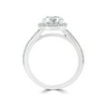 thumbnail image 3 of 2.50 Cts Certified Round Shape Moissanite Solitaire Engagement Ring, 18K White Gold Plated Ring /925 Sterling Silver Ring, 3 of 4
