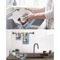 thumbnail image 5 of Easter Eggs Kitchen Dish Towels for Drying Dishes Set of 2, Rabbit Spring Botanical Wildflowers Bunny Blue Waffle Weave Microfiber Hand Tea Bathroom Towels Quick Dry & Absorbent Towel 15.7x23.6, 5 of 7
