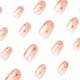 thumbnail image 3 of 24pcs Short Oval False Nails Gold Moon Star Press on Nails Nude Pink Fake Nails Stick on Nails Removable Glue-on Nails Fake Nails Women Girls Nail Art, 3 of 5