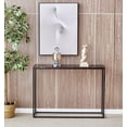 thumbnail image 3 of Console Tables for Entryway, Faux Marble Sofa Tables, Foyer Tables w/Metal Frame, Behind Couch Table for Hallway A, 3 of 4