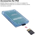 thumbnail image 2 of ZOUSSIQI Zunate PS2 MX4SIO SIO2SD Reader Adapter, Hand Made Stable Replacement MX4SIO TF Adapter for PS2(Blue) CA919-14490, 2 of 9