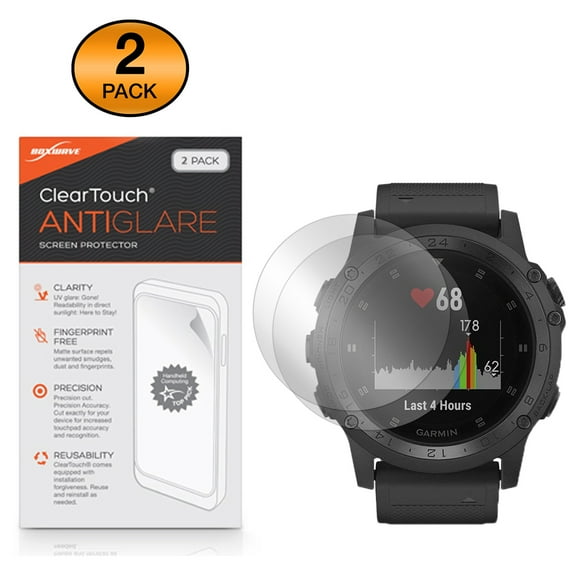 Garmin Tactix Charlie Screen Protector, BoxWave® [ClearTouch Anti-Glare (2-Pack)] Anti-Fingerprint Matte Film Skin for Garmin Tactix Charlie
