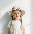 thumbnail image 2 of Oiyii Toddler Girl’S Outdoor Bucket Hats Jungle‑Animal‑Printed Sun Hats, Watermelon Red, 2 of 5