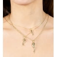 thumbnail image 4 of Olive & Chain 14k Yellow Gold Cornicello Italian Horn Charm Necklace 16inch for Men & Women, 4 of 7