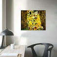 thumbnail image 3 of Nawypu Extra Large The Kiss by Gustav Klimt Famous Oil Paintings Reproductions Stretched and Framed Modern Giclee Canvas Prints Artwork Pictures on Canvas Wall Art Ready to Hang, 3 of 4
